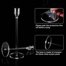 6-18件套亚克力烛台套装，锥形烛台，适用于婚礼装饰、餐厅装饰烛台、装饰烛台套装、房间装饰配件 - 無色 - 查看 12