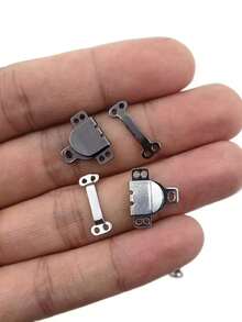 20pcs Metal Invisible Hooks, Handmade Pants Hooks, Windproof And Anti-Flashing Hooks, Suitable For Pants And Skirts - Adjustable Black And Silver Sewing Accessories For Arts, Crafts And Sewing Supplies - Multicolor - View 4