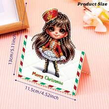 Bộ 6 thiệp chúc mừng đính kim cương - Dòng sản phẩm Phụ nữ xinh đẹp, có thể gấp lại, thích hợp cho các ngày lễ, sinh nhật và các dịp khác. Bao gồm 6 phong bì và thiệp được trang trí bằng kim cương pha lê lấp lánh. Thiệp tự làm, một món quà lý tưởng cho ngày lễ, dễ thương và giá cả phải chăng. - Nhiều màu - Xem 5