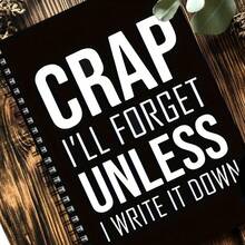 A Humorous Spiral Notebook, Suitable As A Gift For Office Colleagues To Write Down Easily Forgotten Things. It Is A Fun Gift For Office Workers, A Relaxed Diary For The Elderly, And A Quirky Gift For Team Members. - A5 - View 1