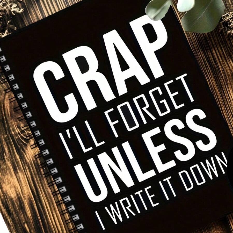 A Humorous Spiral Notebook, Suitable As A Gift For Office Colleagues To Write Down Easily Forgotten Things. It Is A Fun Gift For Office Workers, A Relaxed Diary For The Elderly, And A Quirky Gift For Team Members. - A5 - View 1