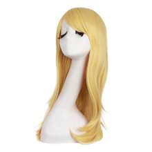 24 Inch/60 Cm Long Anime Side Bangs Great Wavy Curly Cosplay Party Wig (Orange Yellow),38048808 - trái cam - Xem 5