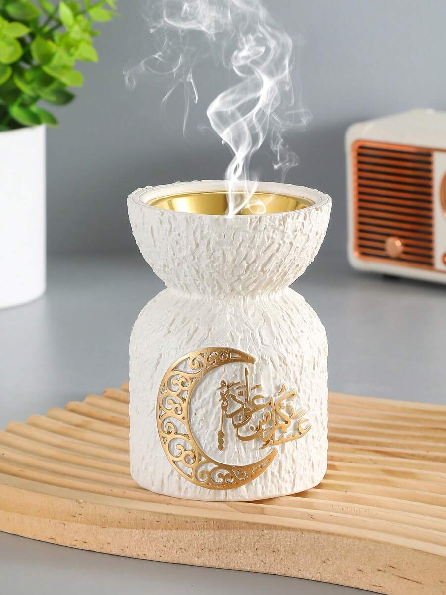 这款简约圆形树脂香炉散发着波西米亚风情,饰有月亮图案和阿拉伯书法。它既是香炉,又是精油扩香器,还是一件精美的桌面装饰品,是客厅、卧室、瑜伽室和冥想空间的理想之选。 - 彩色 - 查看 1