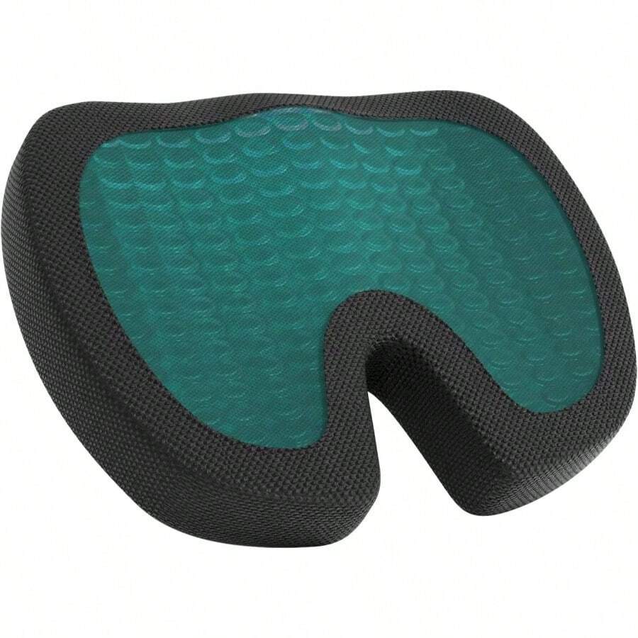 Comfortable Cushion Office Chairs, Gel Enhanced Foam, Black - Seat Cushion + Gel Memory Foam - View 1