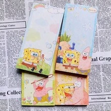 SpongeBob SquarePants 4本装帕特里克长款便签本，不粘手卡通可爱学生笔记本，返校季必备，完美派对和节日礼物（款式随机） - 彩色 - 查看 6