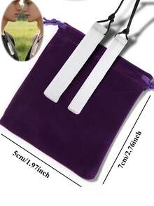 QYDCX Natural Selenite Gypsum Pendants - Quartz StonePoint Synthetic Gemstonestone Jewelry Necklace For Daily Layering | Valentine's Gift & Positive Energy Jewelry - White - View 15