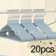 20 chiếc móc treo quần áo cho bé sơ sinh và trẻ nhỏ, móc treo nhỏ xinh bằng dây kim loại chống trượt, bọc nhựa, tiết kiệm không gian lưu trữ trong tủ quần áo cho trẻ từ 0-7 tuổi, lý tưởng cho nhà trẻ. - Nhiều màu - Xem 10