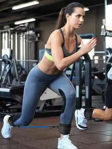 2 piezas Correas ajustables para tobillos, accesorios para entrenamiento de fuerza de glúteos y piernas, para ejercicios con cable, entrenamientos de fitness en casa o en el gimnasio - patadas hacia atrás, extensiones de piernas, caderas - Multicolor - Ver 6