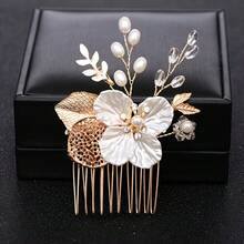 1 pieza Peine de cabello de acrílico elegante, accesorio de cabello para novia y boda, adecuado para todas las estaciones - color - Ver 10