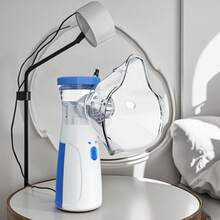 Nebulizador portátil silencioso, inhalador de mano con desmontable batería, nebulizador doméstico - Blanco - Ver 2