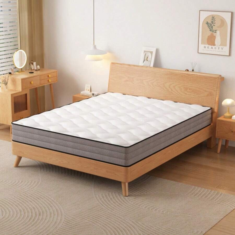 Premium Pocket Spring Mattress 90x200cm H3 20cm - Made In China And Oeko-Tex Certified - 90x200 Spring Mattress With 1000 Springs And Lyocell Cover - 7-Zone Mattress 90x200 H3 - White - View 1
