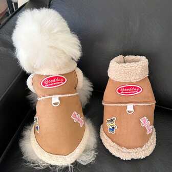 Small Pet Cat Clothes Autumn/Winter Fleece Vest Harness, Suede Fabric Leash Vest For Small Dogs Cats Teddy Poodle British Shorthair Sleeveless