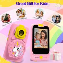 Children's Smart Phone Toy With 180° Flip Camera, Touch Screen, Children's Learning Smart Phone, Realistic Phone, Dual Lens Children's Camera - Back To School Gift - S1 - View 10