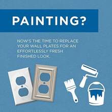 Franklin Brass Classic Architecture (1 unidad) - Placa de pared decorativa para interruptor de luz, color blanco puro de 1 banda, protector de placa de pared, protector de placa de palanca, cubierta(Blanco puro Único) - Multicolor - Ver 12