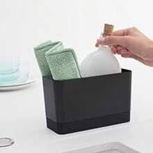 OpenHIBrabantia 3 almohadillas para orejas de limpieza de microfibra (gris oscuro, gris claro, verde jade) absorbentes almohadillas para orejas higinicas esponjosas para lavado de cocina, secado, mostradores, espejos - Mixto+3 pack de almohadillas de limpieza - Ver 6