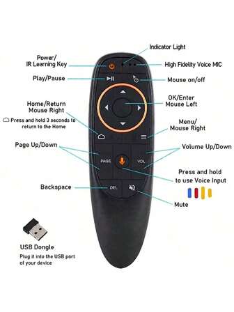 G10S Voice Remote Control 2.4G Air Mouse With Gyroscope Support Smart TV Box PC