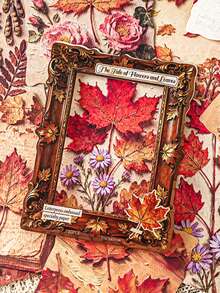 1pc Embossed Floral Stationery Paper, Botanical Themed Scrapbooking Background Material, Suitable For Bullet Journaling, Ins Style