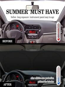 59.06" X 27.5" Foldable Car Windshield Sun Shade, Front Window Sunshade With Enhanced UV Protection, Suitable For Sedans, SUVs And Hatchbacks