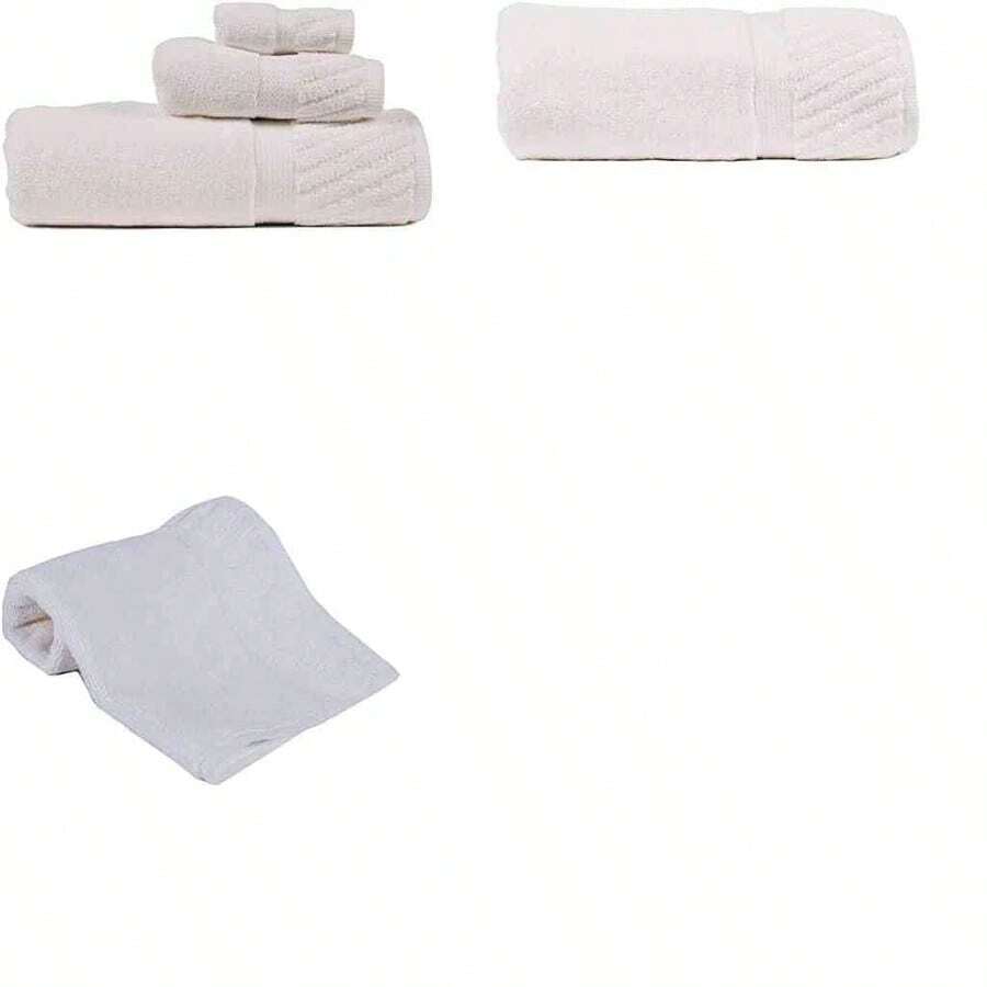 OpenHIToalla Manos 100% Algodn, Color Blanco, Toalla Tassara. - como se muestra en la figura - Ver 1