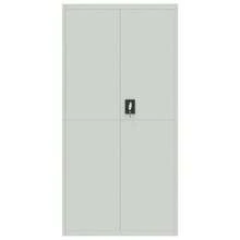 vidaXL Classeur grigio chiaro 90x40x180 cm acciaio - Grigio - Visualizzare 5