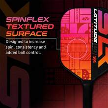2pcs/Set 2025 SLK Pickleball Racket Set, Carbon Fiber Material, American Design, Ideal For Beginners - Multicolor - View 8