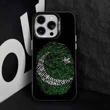 Funda de Teléfono con Bandera de P-Pakistan-n para 17,16,15,14,13,12,11,Pro,Max,Plus, Cubierta de TPU Negra - Z4 - Ver 7