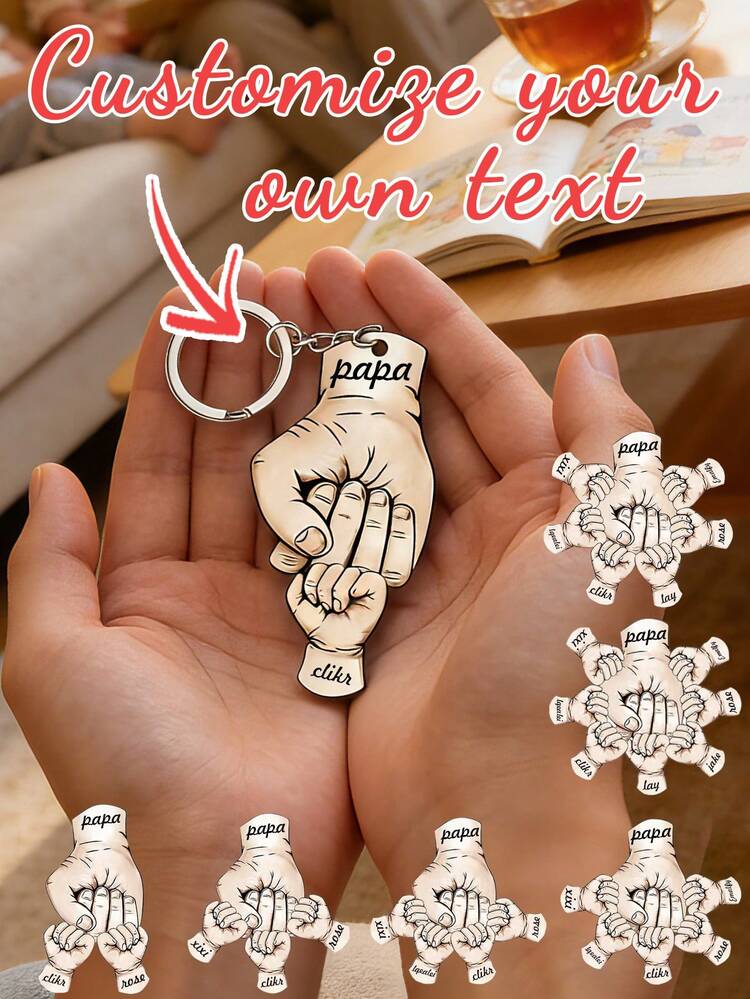 1 pièce Porte-clés photo personnalisé "Best Mommy/Daddy", porte-clés en acrylique pour appréciation des parents, charm de sac photo de famille personnalisé, convient pour les clés, sacs, sacs à dos, cadeau parfait pour maman/papa, fête des mères/pères - Multicolore - Voir 1