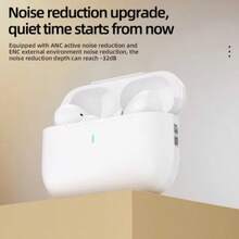 2026 New Wireless Earphones, Wireless Bluetooth Earphones, Active Noise Cancelling Earphones, Wireless Charging Case With Microphone, Long-Lasting Playback Time, In Ear High Fidelity Stereo Earphones, Suitable For Android Phones - 白色 - 查看 3