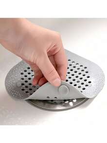 1/3/5个装/硅胶毛发过滤器和排水塞，适用于浴缸和淋浴房 - 防止堵塞和异味/毛发收集器排水盖、淋浴排水过滤器、水槽滤网、浴缸排水保护器、厨房水槽排水塞、浴室地漏存水弯、家居用品、吸盘式排水垫、厨房和浴室防堵塞毛发过滤器、浴室配件、浴室工具