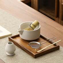 五件套抹茶搅拌器套装，中东风格抹茶入门套装，包含抹茶碗（带嘴）、抹茶搅拌器及搅拌器支架、抹茶勺、抹茶筛及其他抹茶工具。是抹茶茶道的完美之选，也是斋月、生日、节日和开学季的理想礼物。 - 彩色 - 查看 8