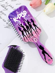 Bestselling K-Pop Girl Group Element Printed Air Cushion Hair Brush, Witch Hunter Massage Scalp Smoothing Hair Brush, Hairstyling Comb, Valentine's Day Gift