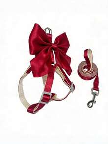 1 Set LANGXINGCS Cute Cat Harness And Leash, High-End Fashion Escape-Proof Cat Leash, Bow-Knot Design Cat Chest Strap, Soft & Comfortable Fitting Pet Harness, Suitable For Outdoor Use Of Medium And Small Cats - Multicolor - View 21