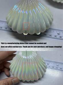 1/2/4 صندوق هدايا من الصدف البلاستيكي، صندوق حلوى من الصدف، صندوق مجوهرات صغير متعدد الاستخدامات، صندوق حلوى وصندوق خاتم، حامل عرض المجوهرات، مناسب للزفاف وحفلات الحمام والأعياد وحفلات الأطفاد والحفلات ذات الموضوع الهاواي (متوفر ب- 4 ألوان: وردي، أبيض، أزرق، ذهبي) - متعدد الألوان - مشاهدة 6