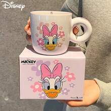 Disney 迪士尼米奇、米妮、黛丝、史迪奇陶瓷马克杯，高品质情侣水杯，生日礼物 - 彩色 - 查看 9