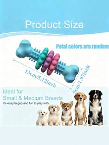 1件/3件装全新宠物玩具，狗狗玩具，TPR骨头型多肉耐咬磨牙玩具套装，宠物狗磨牙钻孔骨狗玩具，可水洗清洁，TPR耐咬玩具，遛狗锯齿球咀嚼玩具，宠物狗磨牙钻孔骨狗玩具，可水洗清洁，TPR耐咬玩具，遛狗锯齿球咀嚼玩具。 - 彩色 - 查看 9
