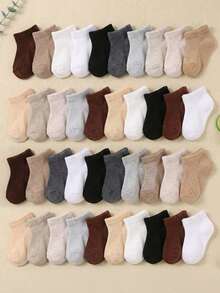 20/10/1 زوج جوارب كاحل شبكية قابلة للتنفس للأطفال الرضع، مناسبة للأطفال الذين يتعلمون المشي. باردة ومريحة للارتداء في الصيف، مناسبة للأولاد والبنات. جوارب رياضية بسيطة وعادية مع مرونة جيدة، لا تنزلق بسهولة. - متعدد الألوان - مشاهدة 1