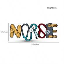 Cross-Personality Medical Care Series Brooch Funny Fun Syringe Stethoscope Letter Pin Accessories Wholesale - 圖片模型 - 查看 4