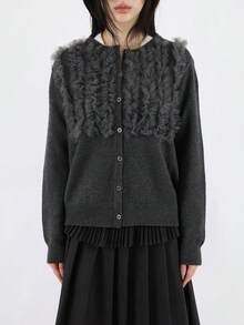 Women Cardigans - Xám - Xem 2