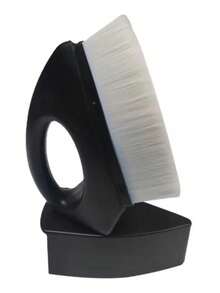 1/2支装小型铁质粉底化妆刷，便携式化妆刷，倒三角魔术刷，带防尘腰带套，扁平刷头，化妆刷，美容工具 - 彩色 - 查看 10