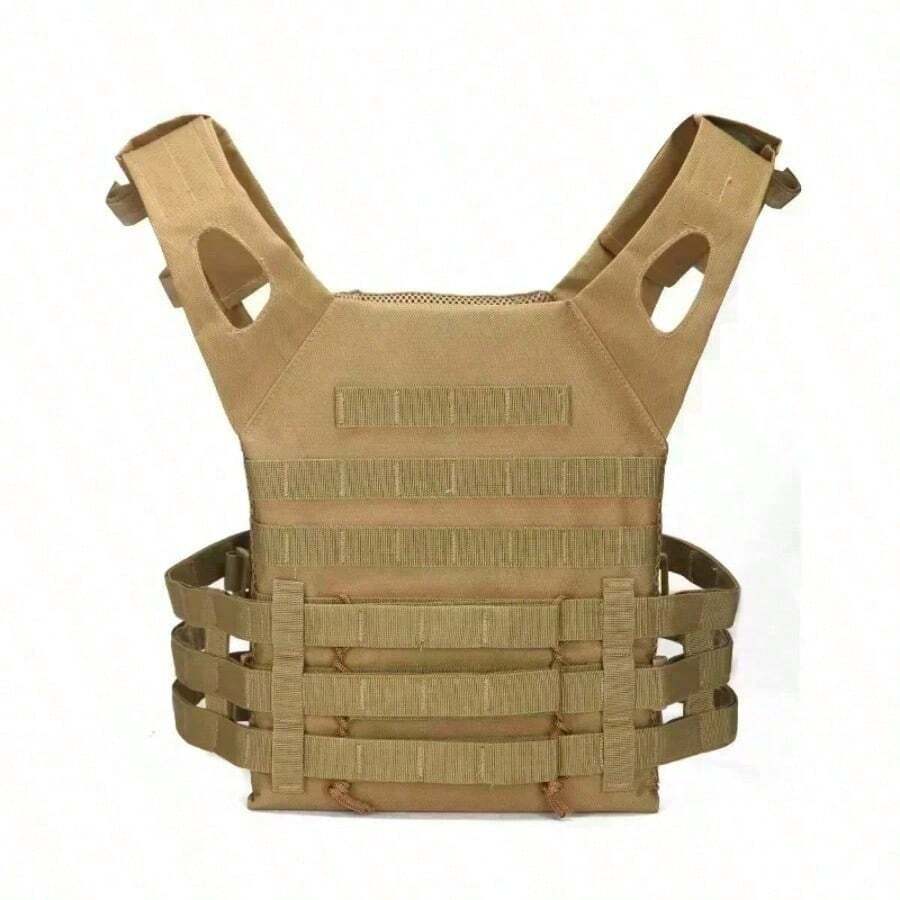 Tactical Vest With Quick Release MOLLE Soft Airsoft Assault Plate Carrier