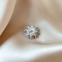 1pc Shiny Casual Zinc Alloy Flower Brooch, Suitable For Women To Wear Everyday In Spring, Summer, Autumn And Winter - Multicolor - View 10