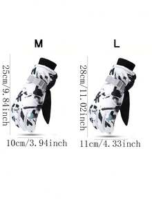 1 đôi găng tay giữ ấm mùa thu đông unisex, găng tay mùa đông chống thấm nước, chống gió, chống lạnh, chống trơn trượt dành cho nam - Găng tay giữ ấm hoạt động ngoài trời như trượt tuyết, đạp xe, chạy bộ. - Graffiti - Xem 2