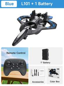 AXNEN L101 Remote Control Drone Toy, Glider/Fighter Plane Toy, Adjustable Speed, Headless Mode, Colorful Lights, Perfect Gift For Halloween And Christmas