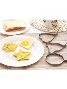 Stainless Steel Egg Rings, Round Omelette Mold, Breakfast Cooking Tool, Pancake Maker, Snack Maker, Ideal Gift For Valentine's Day, New Year, Mother's Day, Graduation, Kitchen Essentials - Multicolor - View 10