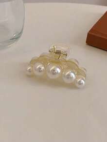 1pc Elegant & Cute Faux Pearl Hair Clip, Suitable For Side Bangs And Back Of Head - Multicolor - View 5