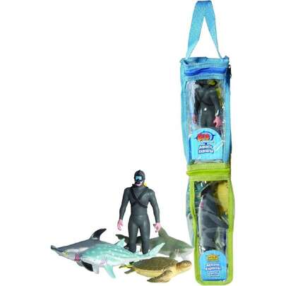 Wild Republic Tube Double Buzo Playset, Juegos Educativos, Regalos para Niños, Figuritas de Animales, Animales de Plástico, Figuritas Variadas, Muñecos de Juguete para Niños,38081083