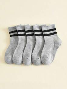 6 đôi tất cổ ngắn cho trẻ em trai và gái - Nhiều màu - Xem 8