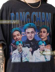 Limited Straykid Vintage Shirt, Retro Gifts For Woman And Man, Retro  Straykid Gifts, Bootleg T-Shirt - màu đen - Xem 1
