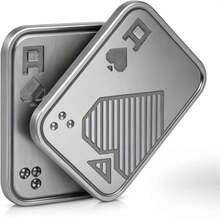 1pc Stylish EDC Tactile Slider, Stress Relief Tool - Metal Playing Card Slider With Tactile Feedback, A Portable Daily Sensory EDC Item And Desktop Gadget. It Is Both A Men's EDC Toy And A Desktop Accessory, Also An Ideal Gift For Boyfriend, Father And Coworkers. - Multicolor - View 12