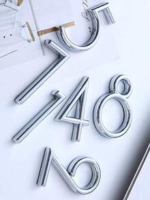 0-9 Hotel Room ABS Door Number Plates, Minimalist & Elegant, Suitable For Various Decor Styles - Multicolor - View 2
